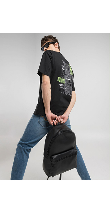 オーバーフィット ベーシックジャ－ジーコットンプリントTシャツ 詳細画像